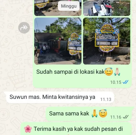 Pengiriman Papan Bunga Duka Laban Tirtayasa