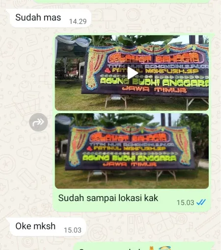 Pengiriman Papan Bunga Laban Tirtayasa