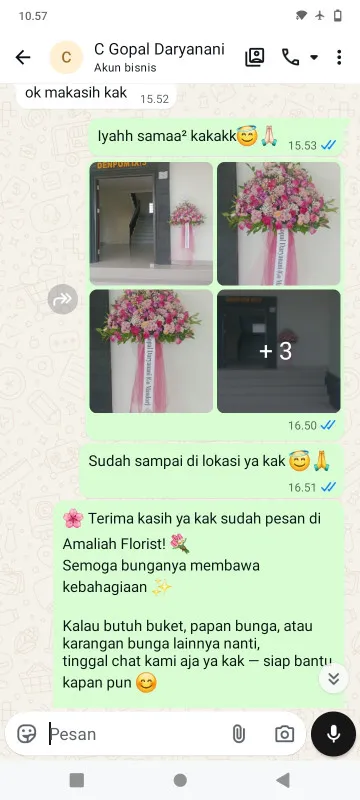 Pengiriman Karangan Bunga Laban Tirtayasa