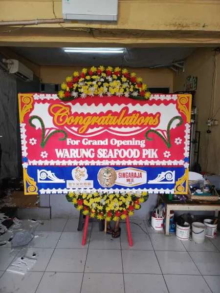 Papan Bunga Ucapan Selamat Laban Tirtayasa
